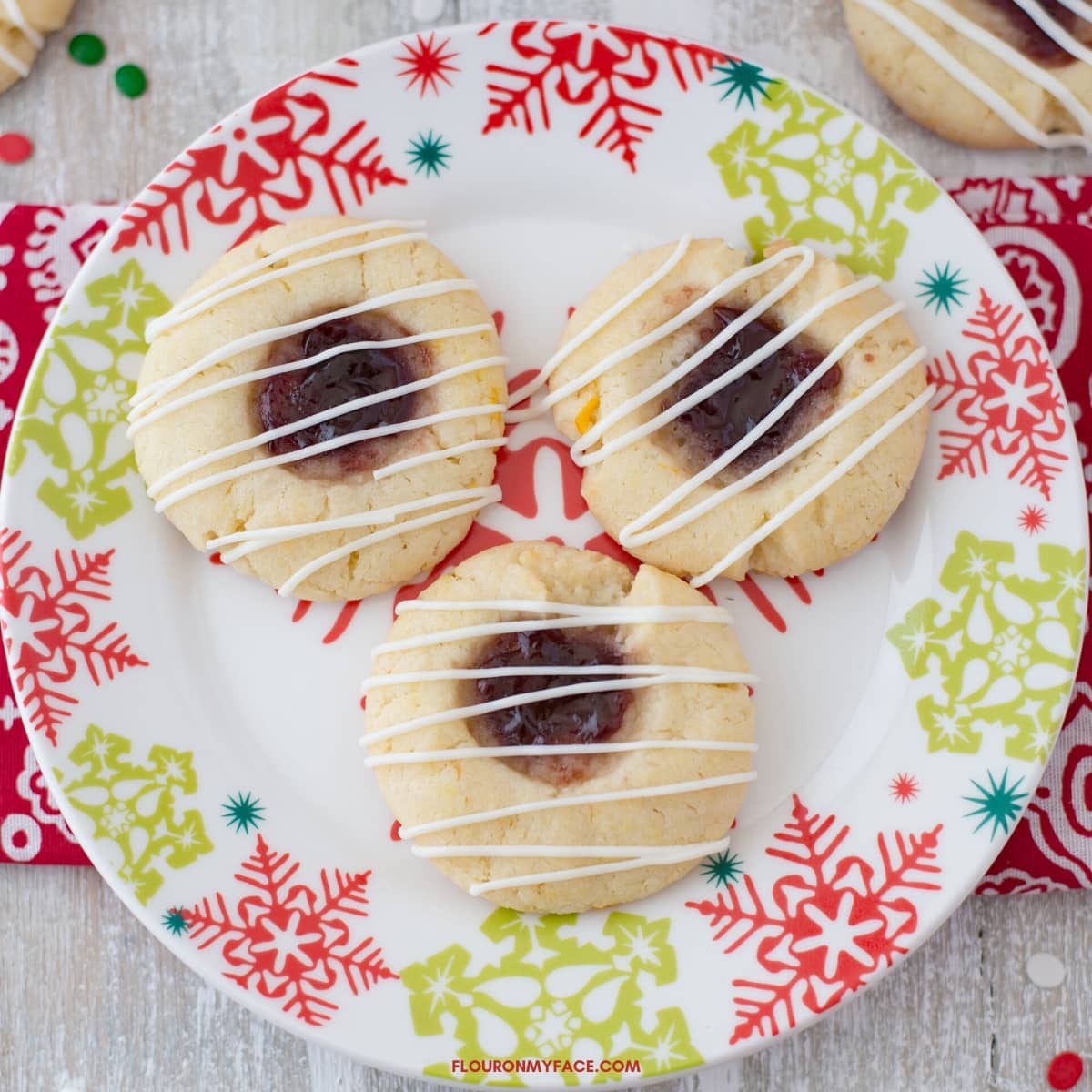 raspberry thumbprint cookies