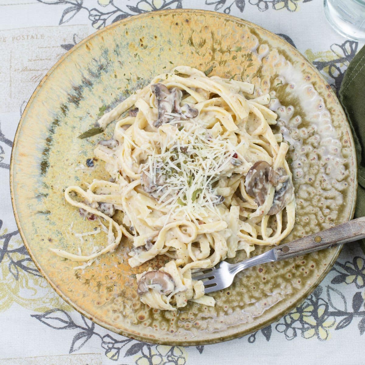mushroom alfredo sauce