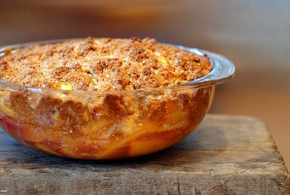 peach crisp