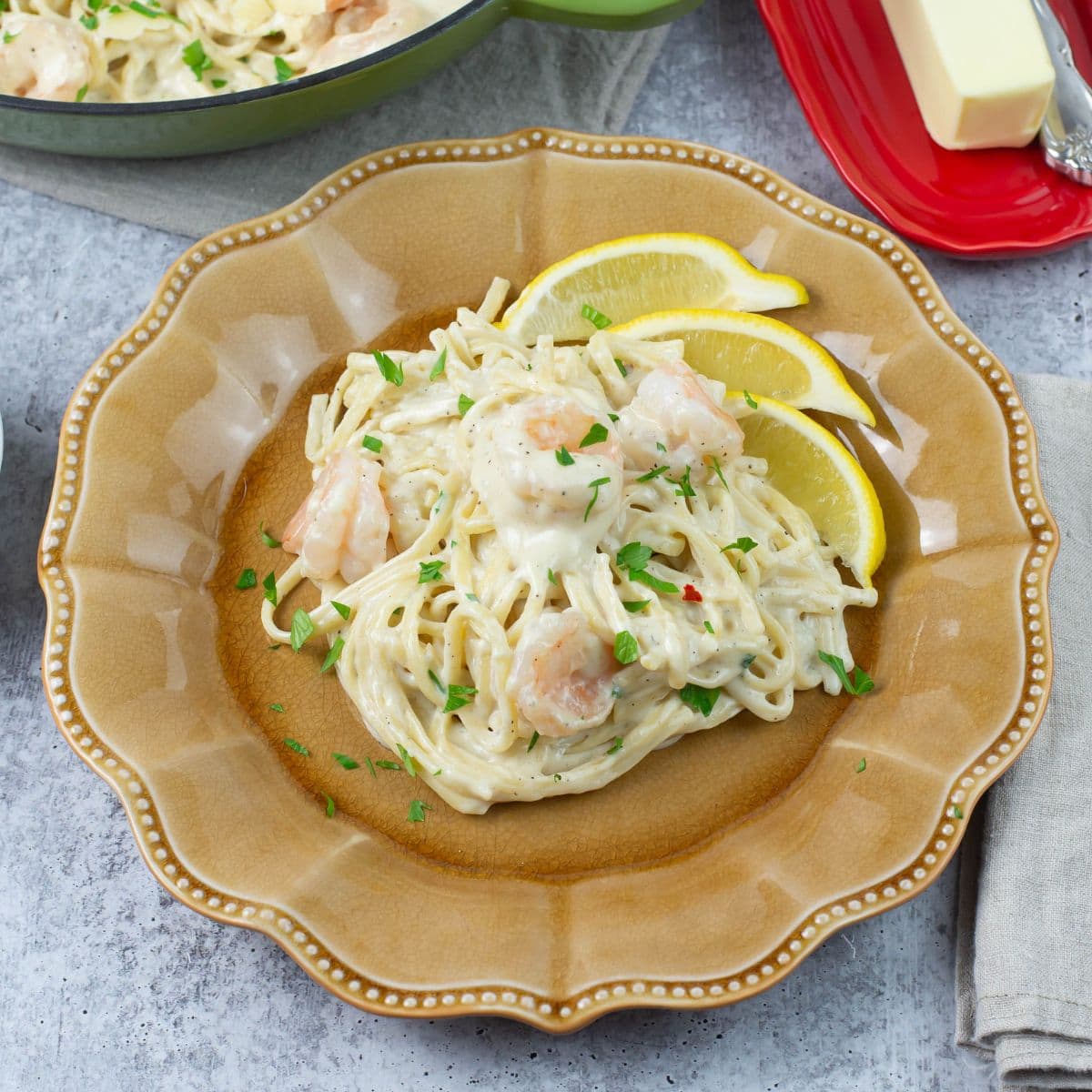 shrimp scampi alfredo