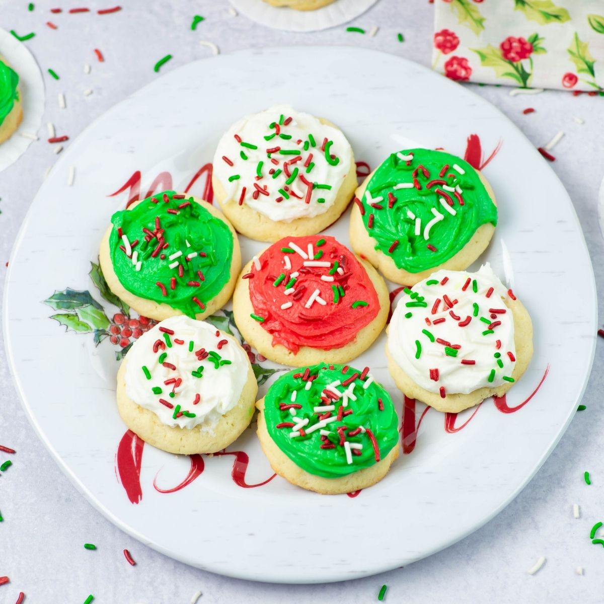 soft frosted christmas