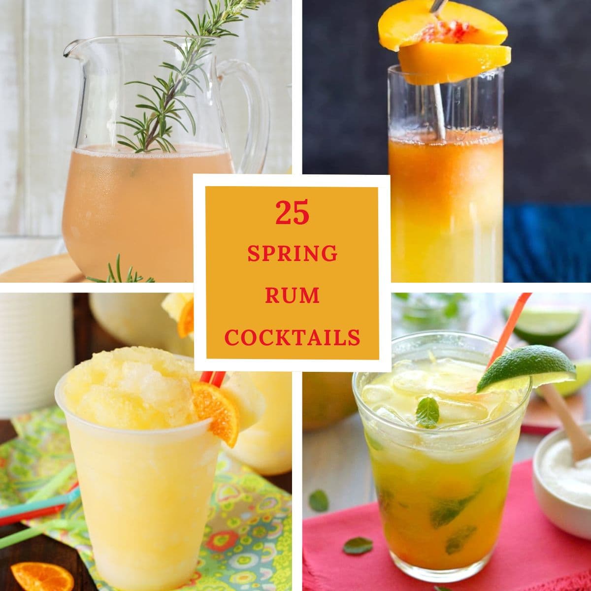 spring rum cocktails