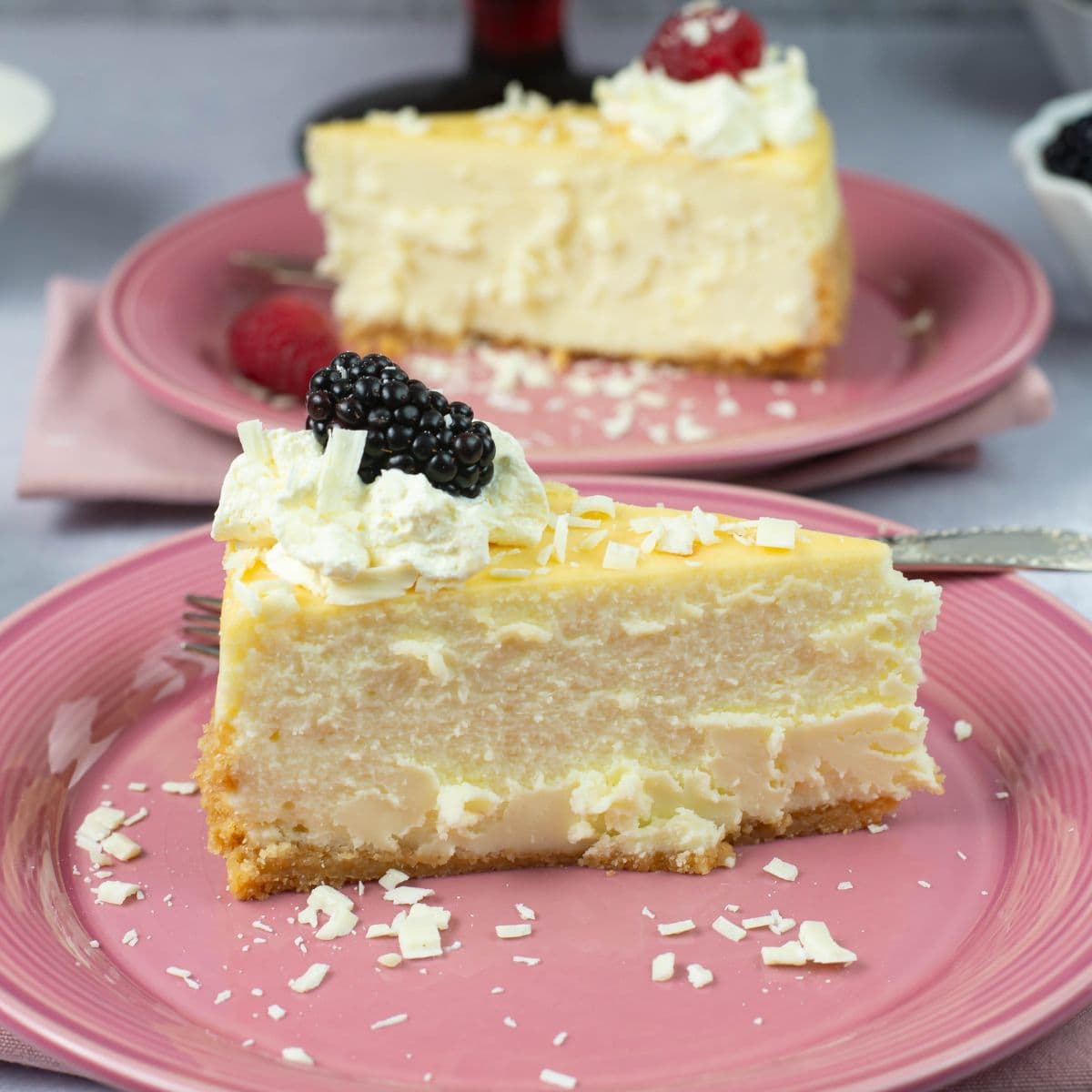 white chocolate cheesecake